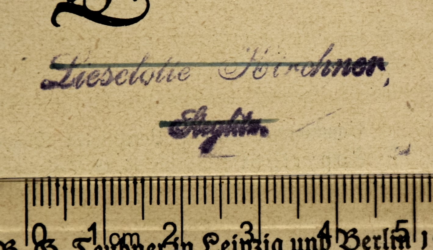 Stempel Lieselotte Kirchner, Steglitz